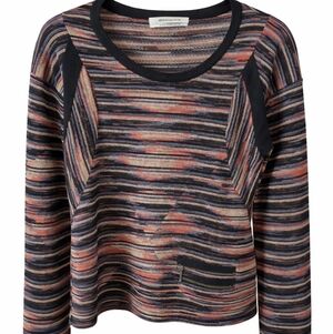 Aldomartins Y2K Retro Multicolor Long Sleeve Top Sz M